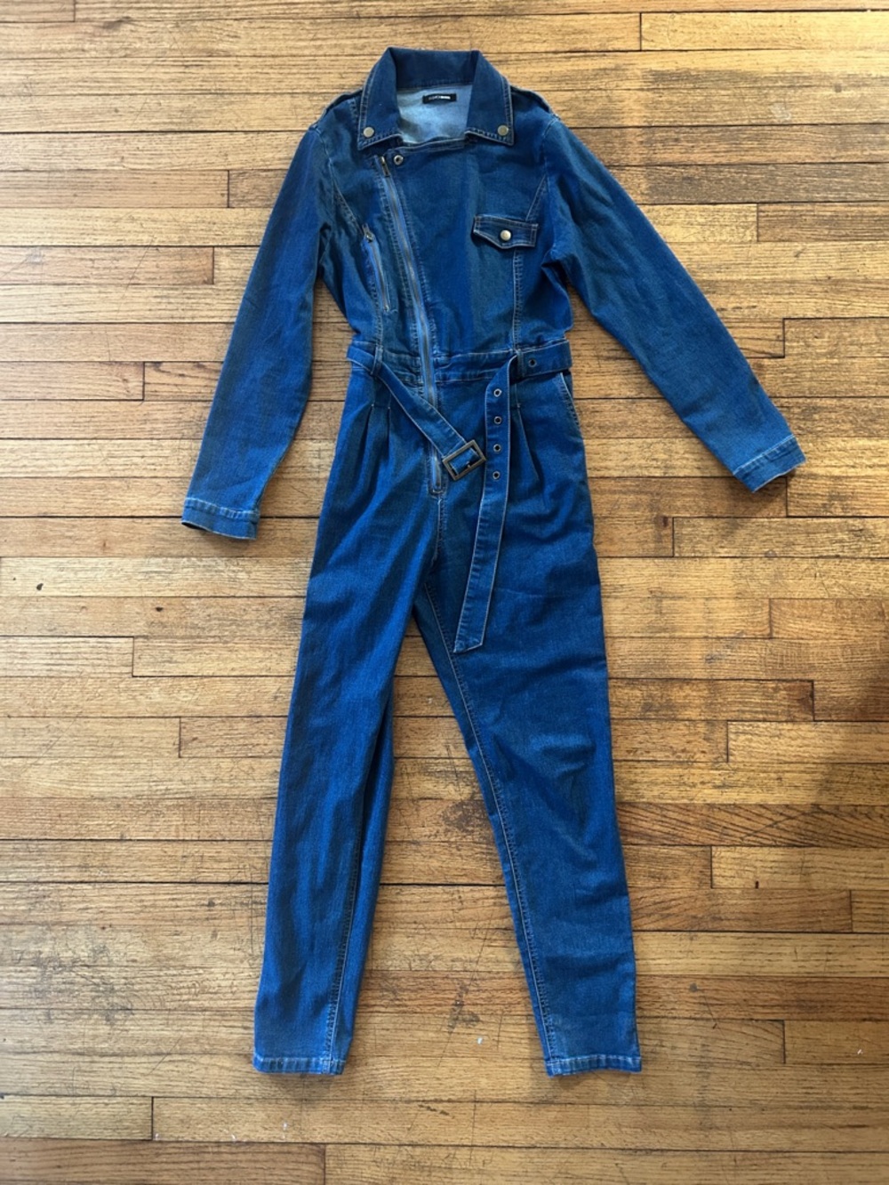 Fashion Nova Blue Denim Women’s Jumpsuit Overalls